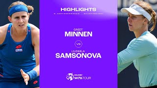 Greet Minnen vs Liudmila Samsonova  2024 sHertogenbosch Quarterfinal  WTA Match Highlights [upl. by Churchill]