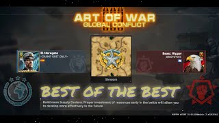 Art of war 3  Epic battle against best resistance player [upl. by Araz561]