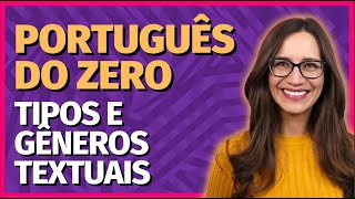 TIPOS e GÊNEROS TEXTUAIS  Acessível em Libras e LSE  YouTube Edu [upl. by Aynotel]