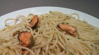 43 Pasta al ajillo con mejillones [upl. by Erialc]