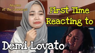 Demi Lovato  Anyone LIVE at The Grammys Reaction  Indonesian Reacts [upl. by Netsirk538]