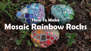 How To Make Mosaic Garden Rocks Mosaic Tutorials [upl. by Adamina]