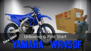 Unboxing the New 2024 Yamaha WR450F  First start [upl. by Anoved910]