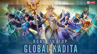 MLBB Road to Mythical Immortal S34  Global Kadita  Itachi is Live [upl. by Gardol76]