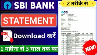 Sbi bank statement kaise nikale  sbi statement pdf download  bank statement  sbi [upl. by Paxton314]