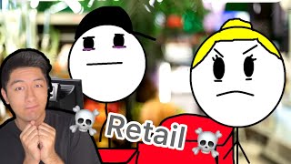 The pain of working a retail job reaction [upl. by Ondrej228]