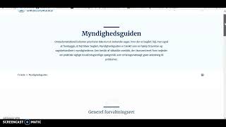 Myndighedsguiden fra institutionen Folketingets ombudsmand [upl. by Magner]