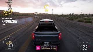 Forza Horizon 5 1700hp silverado drag close win [upl. by Felicidad]