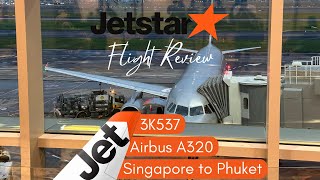 Jetstar Asia Flight Review 3K537 Singapore to Phuket [upl. by Arodoeht306]