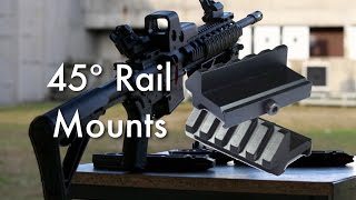 45 Degree Picatinny Rail Mounts  Review [upl. by Enirac]