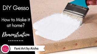 How to Make Your Own Gesso at Home  DIY Gesso  Art in Budget  Fani Art by Aisha [upl. by Keslie]