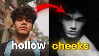 How you can get HOLLOW CHEEKS as an INDIAN not clickbait [upl. by Ahsyt]