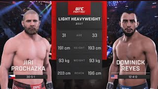 Jiri Prochazka vs Dominick Reyes FULL FIGHT  UFC 5  PS5 Gameplay [upl. by Moseley]