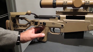 Accuracy International AX338 Lapua Magnum Sniper Rifle Made in England [upl. by Nirok]