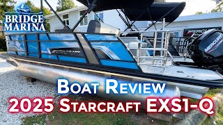 Boat Review 2025 Starcraft EXS1Q with a 115 HP Mercury Engine with Bridge Marina [upl. by Odnomra]