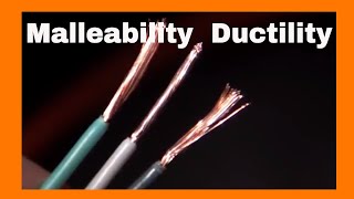 Malleability and DuctilityPhysical Properties [upl. by Norraj89]