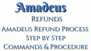 How To Process Refund in Amadeus II Fully Unutilized Refund Procedure  Amadeus Refund [upl. by Anihsit]