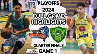 8379 PLAYOFFS  MPBL HIGHLIGHTS  PARAÑAQUE vs ZAMBOANGA  GAME 1 SOUTH QUARTER FINALS mpbl [upl. by Jeffery]