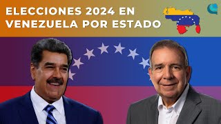 Las ELECCIONES Presidenciales de VENEZUELA 2024 en TODOS Los Estados [upl. by Huberto]