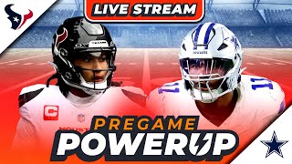 LIVE DALLAS COWBOYS VS HOUSTON TEXANS  MONDAY NIGHT FOOTBALL PREVIEW  Pregame PowerUp 🏈 [upl. by Aenert]