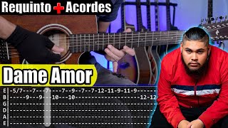 Dame Amor  Officialalex425  Requinto  Acordes  TABS  Tutorial Guitarra [upl. by Cavanagh143]