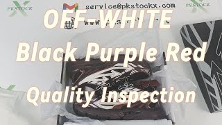 OFFWHITE Black Purple Red Quality Inspection From PkStockX [upl. by Lebatsirc]