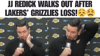 JJ Redick WALKS OUT of Postgame Interview After Lakers Loss to Grizzlies [upl. by Anital]