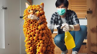 Poor Cat Infected with New Virus ⎮ Kind Doctor ⎮ Cute Cat 🦠🧑‍⚕️🐱 cat aicats catvideos2024 [upl. by Darmit173]