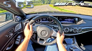 Mercedes S Class W222 S65 AMG 60 V12 BiTurbo  POV amp SOUND [upl. by Aiuhsoj]