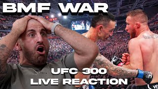 KNOCK OUT OF THE YEAR Volkanovski Reacts to UFC 300 [upl. by Raveaux]