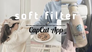 soft filter tutorial  capcut filter preset [upl. by Enidaj]