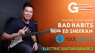 Ed Sheeran  Bad Habits Rockschool Electric Guitar 2024 New Syllabus  Grade 2 [upl. by Pournaras]