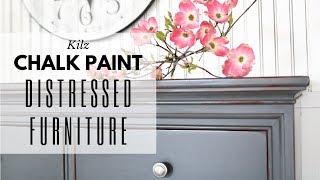 Distressed Furniture  Chalk Paint Tutorial  Annie Sloan Wax  Dresser Makeover [upl. by Itraa624]