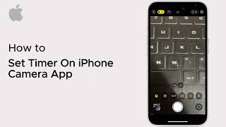 How To Set Timer On iPhone Camera App  iOS  2025 [upl. by Hailee392]