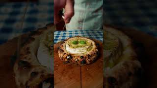 Baked Camembert Pizza In Wood Fired Oven pizza foodie foodvideos outdoorpizzaoven shorts [upl. by Efren]