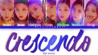 DIA 다이아 – Crescendo 손톱달 Lyrics Color Coded HanRomEng [upl. by Enyad]