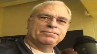 Lakers Coach Phil Jackson on New Jersey Nets [upl. by Amlas]