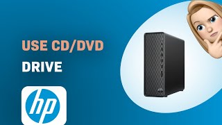 How to Use the CDDVD Drive on HP Slim S01 Desktop [upl. by Ynomrah]