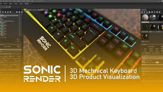 CGI Keyboard Ad  3D Render Video [upl. by Htebirol172]