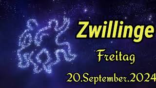 Horoskop Zwillinge heute Freitag 20 September 2024 [upl. by Phare]