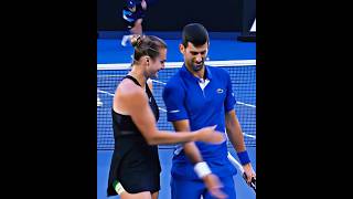 Djokovic and Sabalenka are so funny 🤣🤣 part 2  djokovic sabalenka ao2024 fy foryou 🎾 [upl. by Enilra]