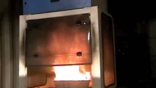 Ductless Fume Hood Fire Test [upl. by Barhos]