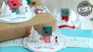 Papertrey Ink Make It Market Tinsel amp Tags Holiday House die [upl. by Eiramrefinnej]