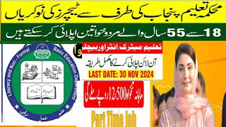 Literacy and non formal education teaching job November 2024  Today all new jobs updated [upl. by Atig]