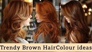 45 Red Brown Hair Colour Ideas  Dive in to find your next stunning look  redbrownhaircolor [upl. by Nomannic]