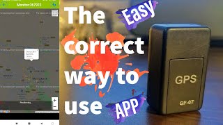 Mini GPS GF07 Tracker for Vehicle Haw to Use setup the APP [upl. by Fahland41]