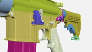 Cross Armory QUICK PINS and SAFE MAG  CA Legal AR15  CAD Demo [upl. by Mccarthy]