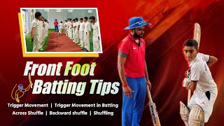 Batting Tips🏏 Trigger Movement Trigger Movement in Batting  Across Shuffle  Backward shuffle [upl. by Alyakem]