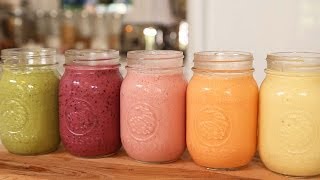 5 Healthy Breakfast Smoothies [upl. by Suelo741]