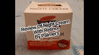 Night Cream Retinol Peptides Palmers Review [upl. by Derman]